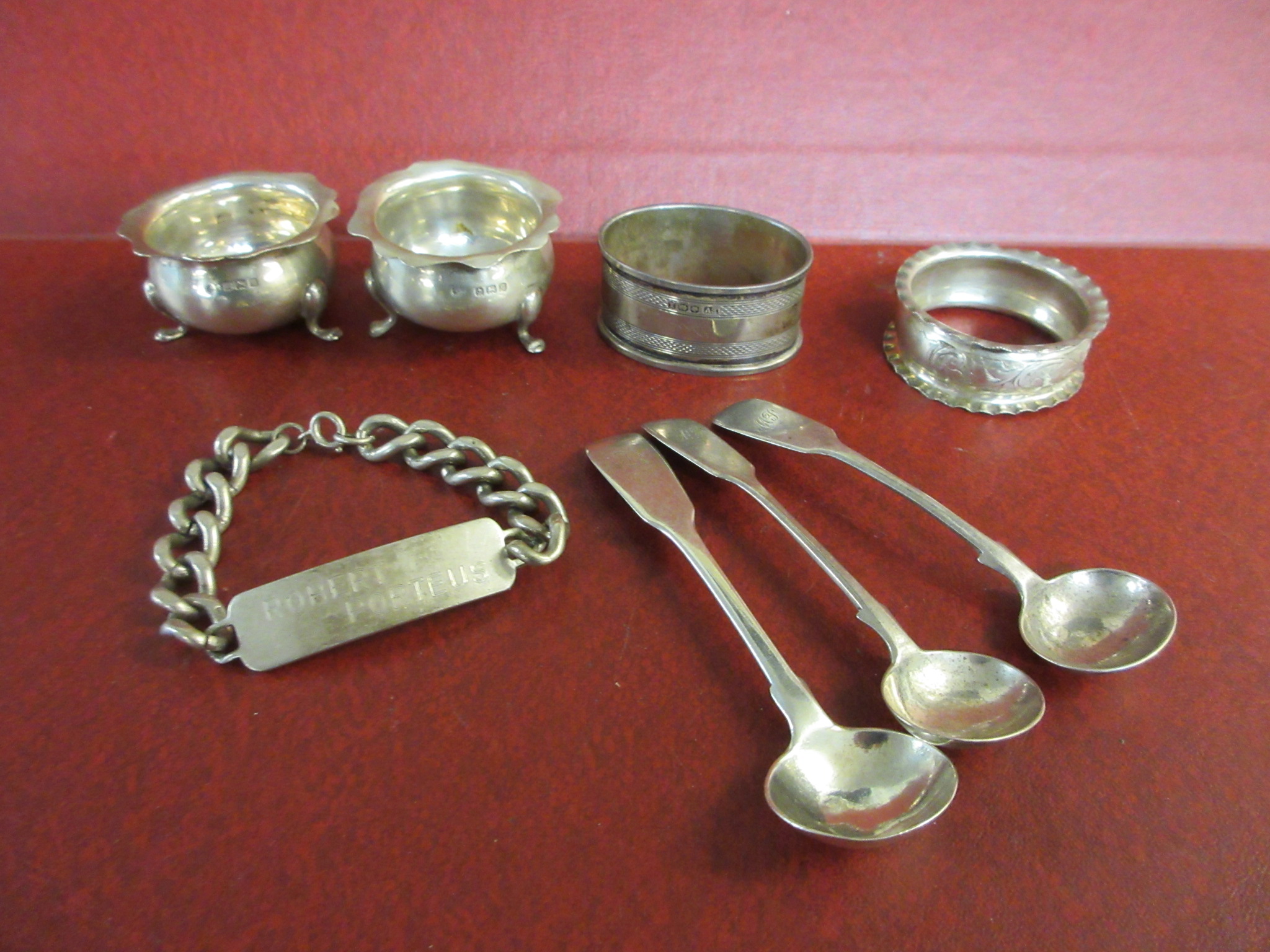 QUANTITY OF SILVER INCLUDING HEAVY BRACELET Image