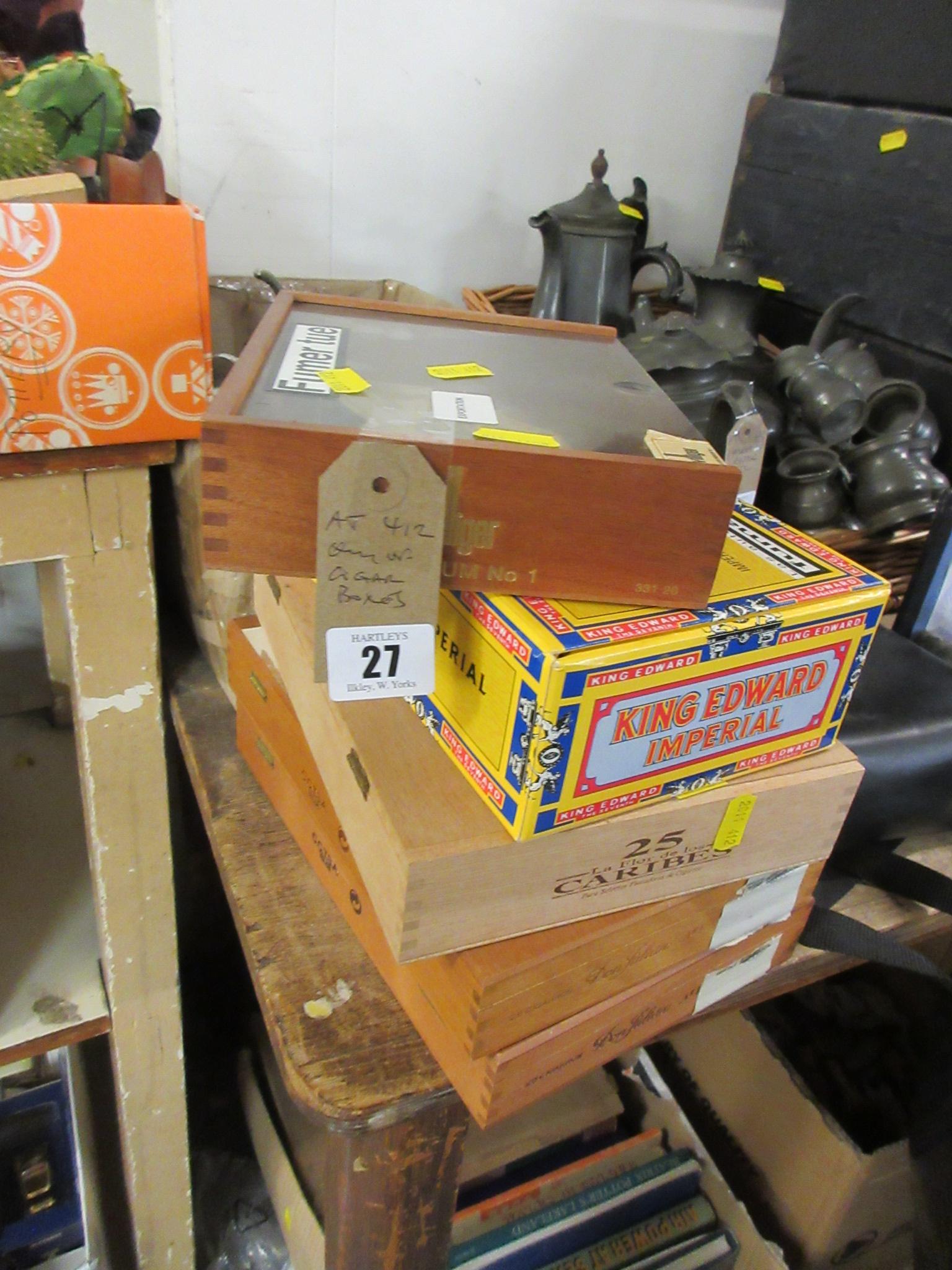 QUANTITY OF CIGAR BOXES Image