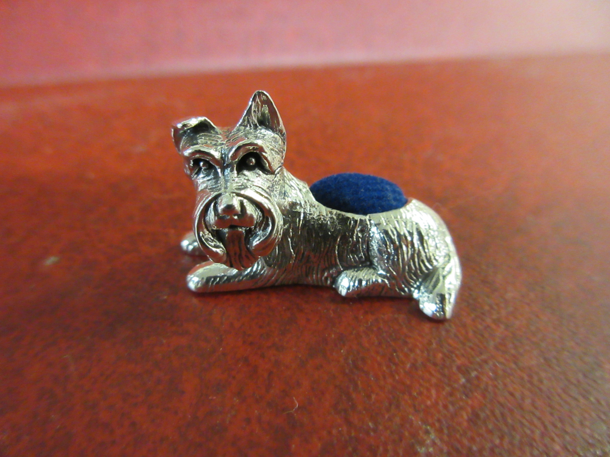 SCOTTISH TERRIER SILVER PIN CUSHION Image