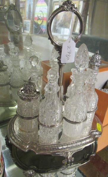 EPNS SILVER CRUET SET WITH SILVER TOPS Image