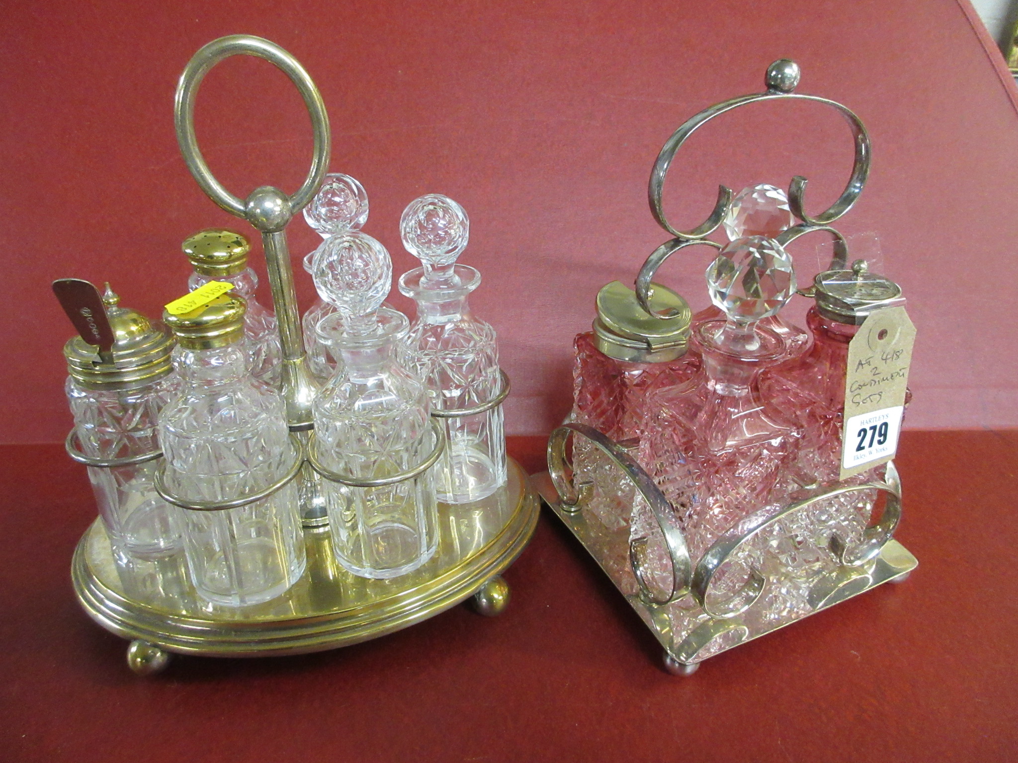 TWO CONDIMENT SETS Image
