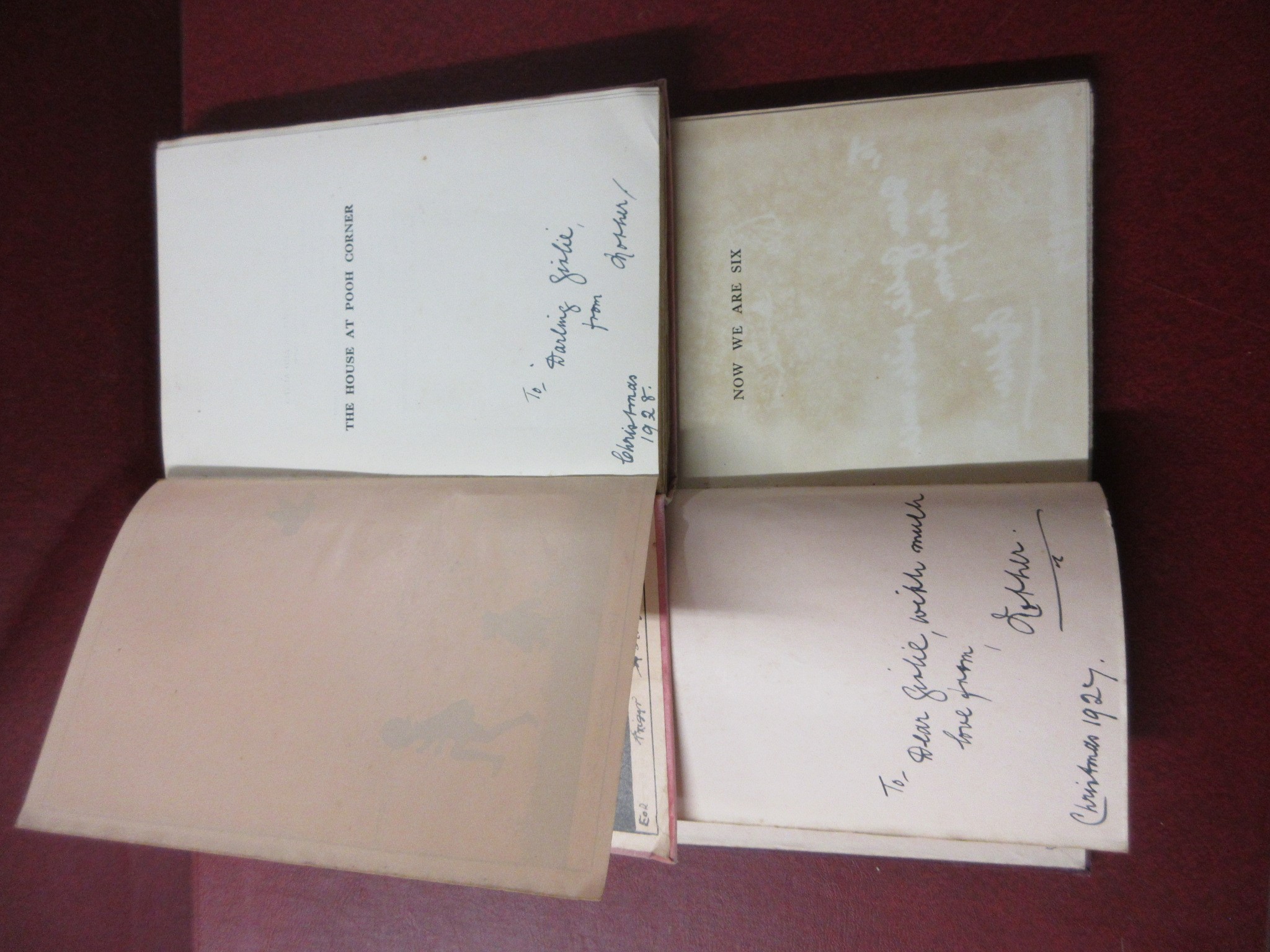 VINTAGE WINNIE THE POOH NOW WE ARE SIX AND HOUSE AT POOH CORNER BOOKS Image
