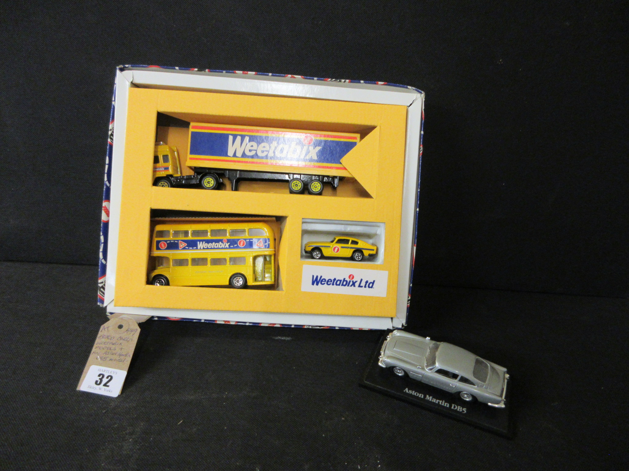 BOXED CORGI WEETABIX MODELS AND AN ASTON MARTIN DB5 MODEL Image