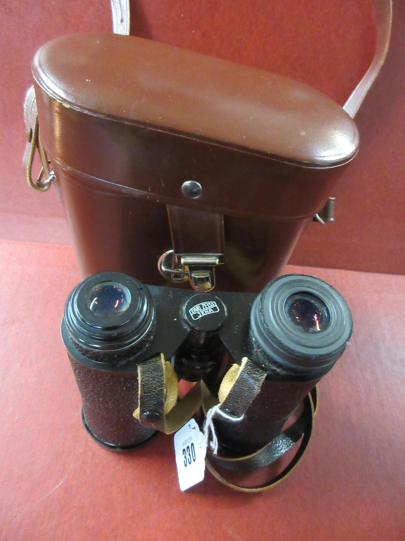 CASED PAIR OF CARL ZEISS BINOCULARS Image