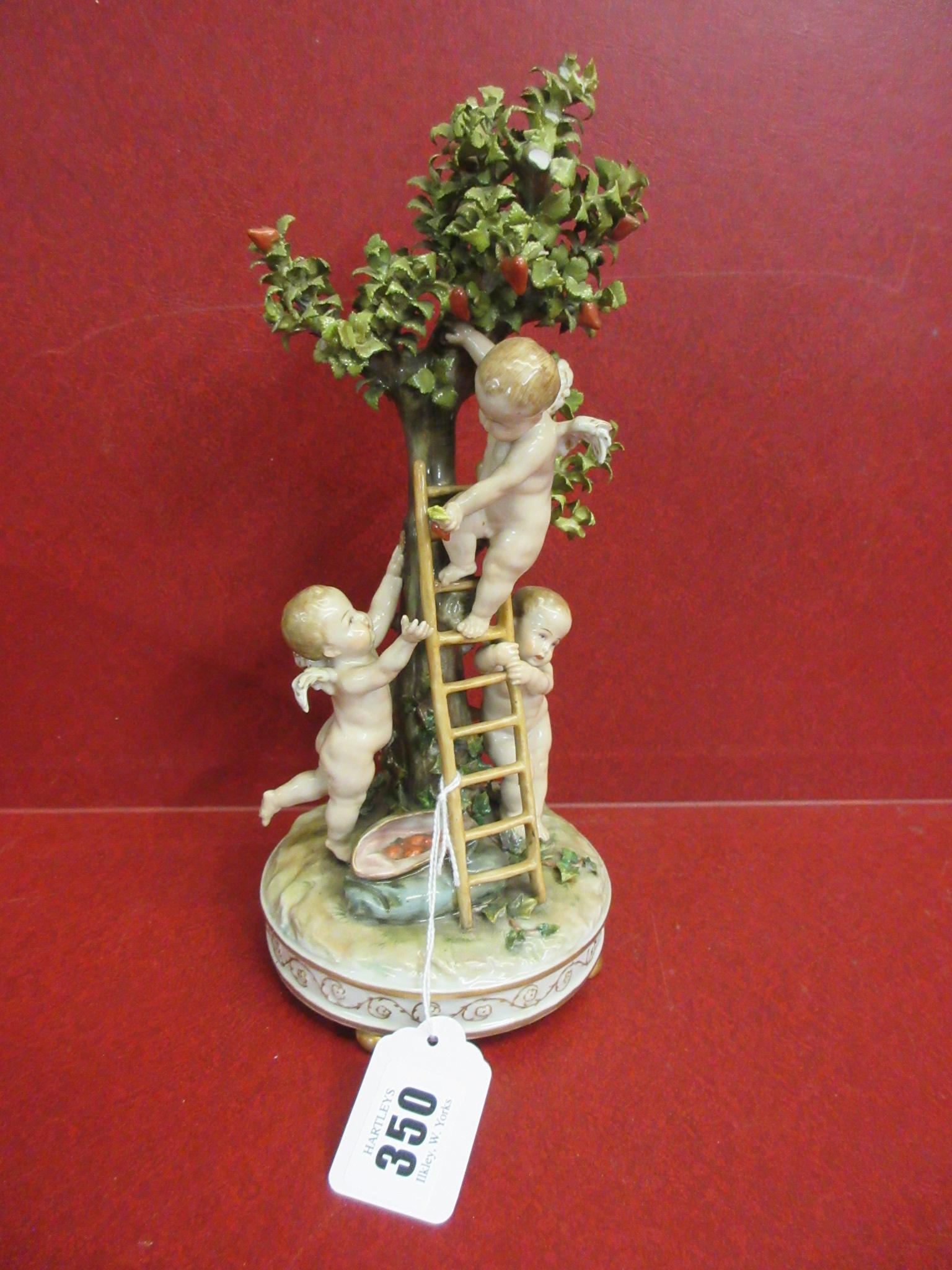 CONTINENTAL PORCELAIN CHERUB GROUP Image