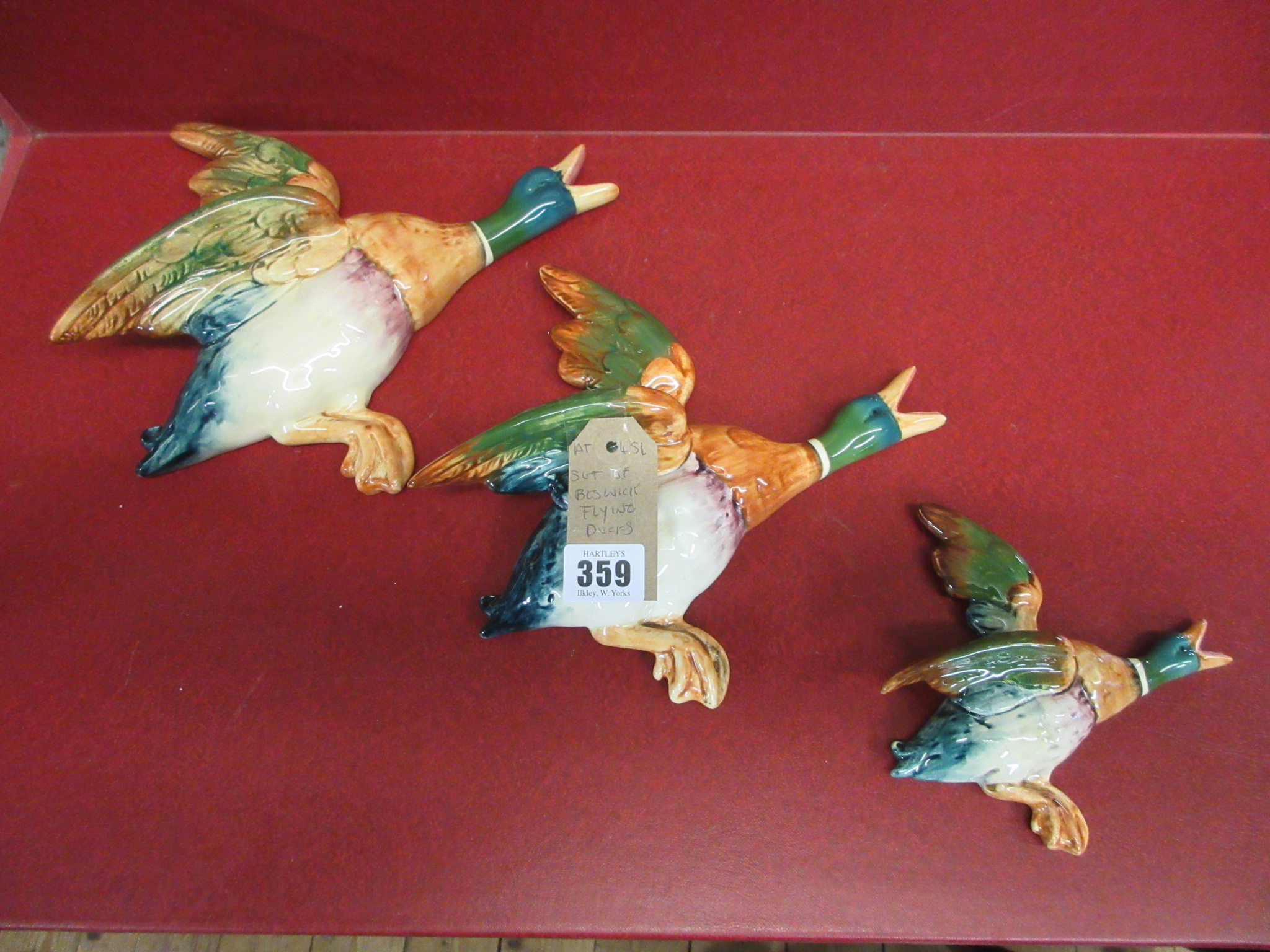SET OF THREE BESWICK FLYING DUCKS Image
