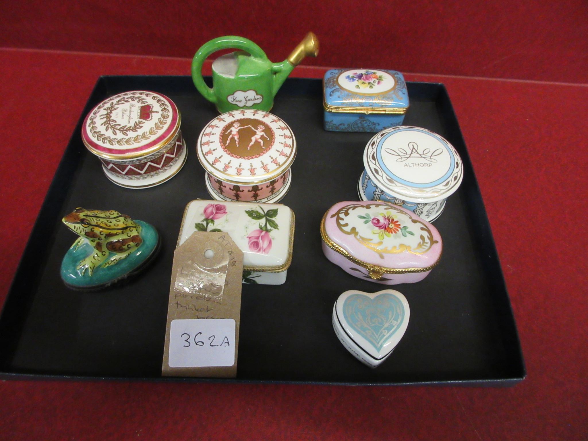 LIMOGES AND OTHER PORCELAIN TRINKET BOXES Image