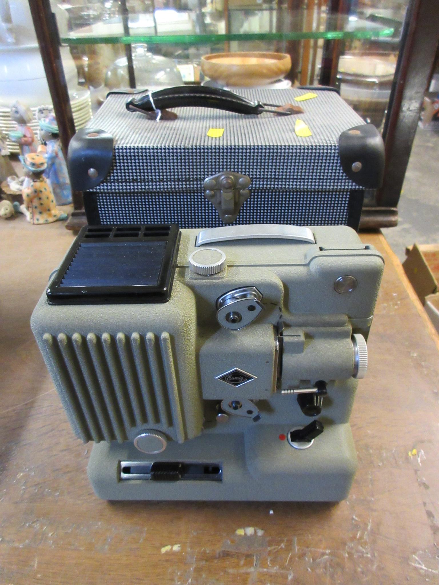 BOXED 8MM PROJECTOR WITH FILM REEL Image