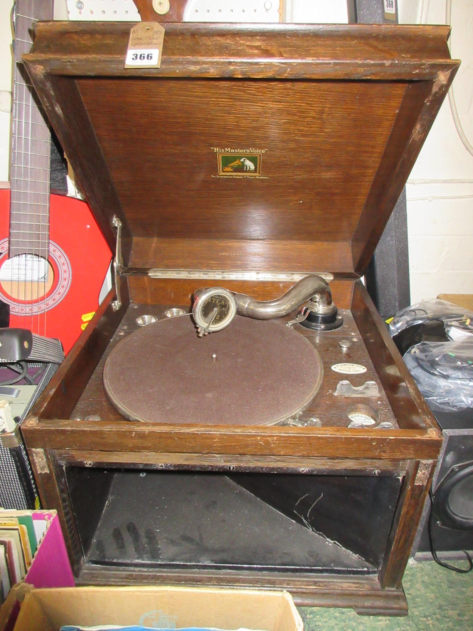 WOOD CASED GRAMOPHONE Image