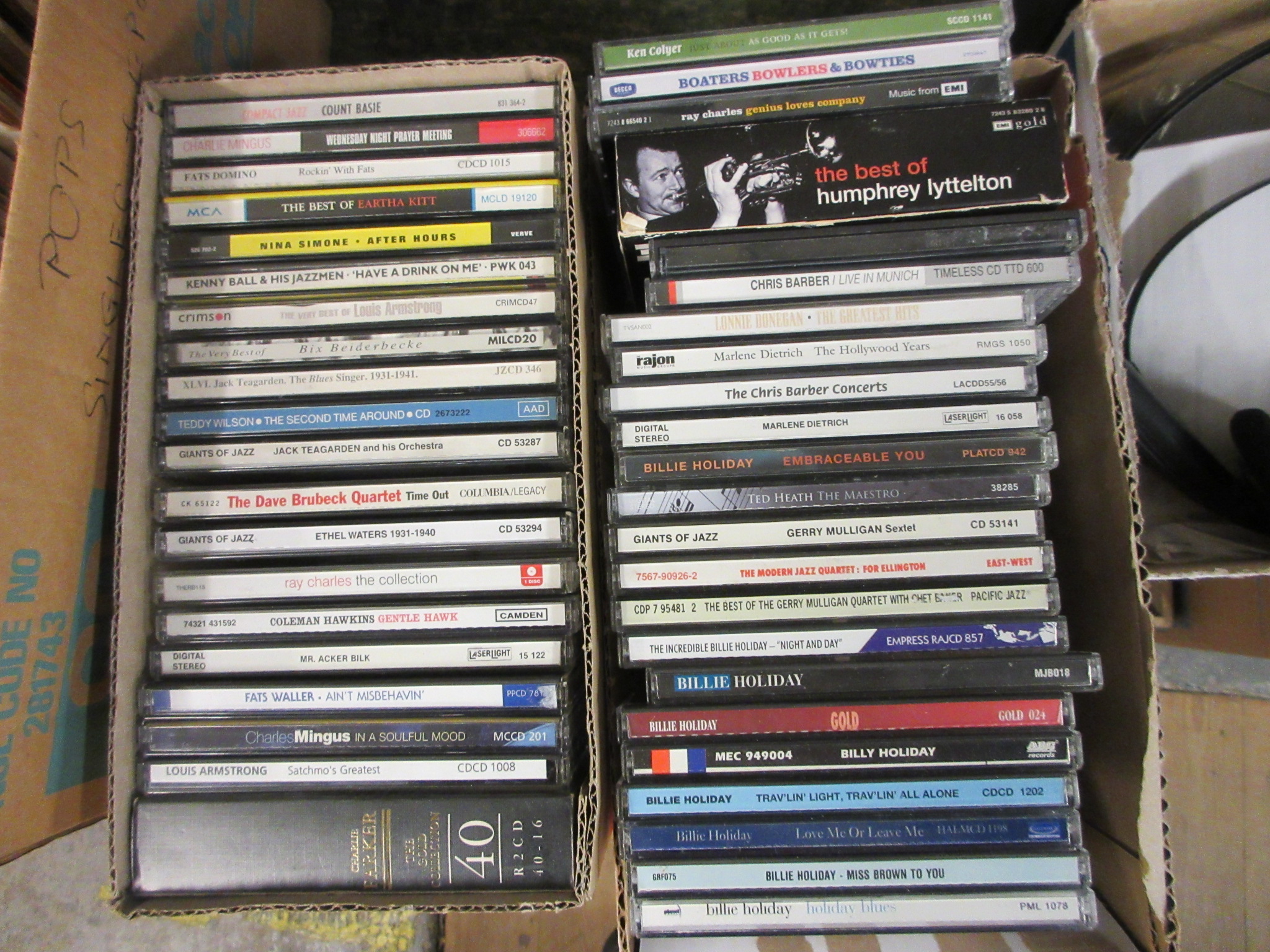 TWO BOXES OF JAZZ CDS Image
