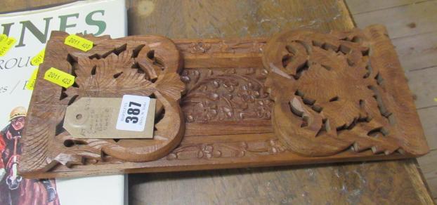 CARVED WOOD BOOKSHELF Image