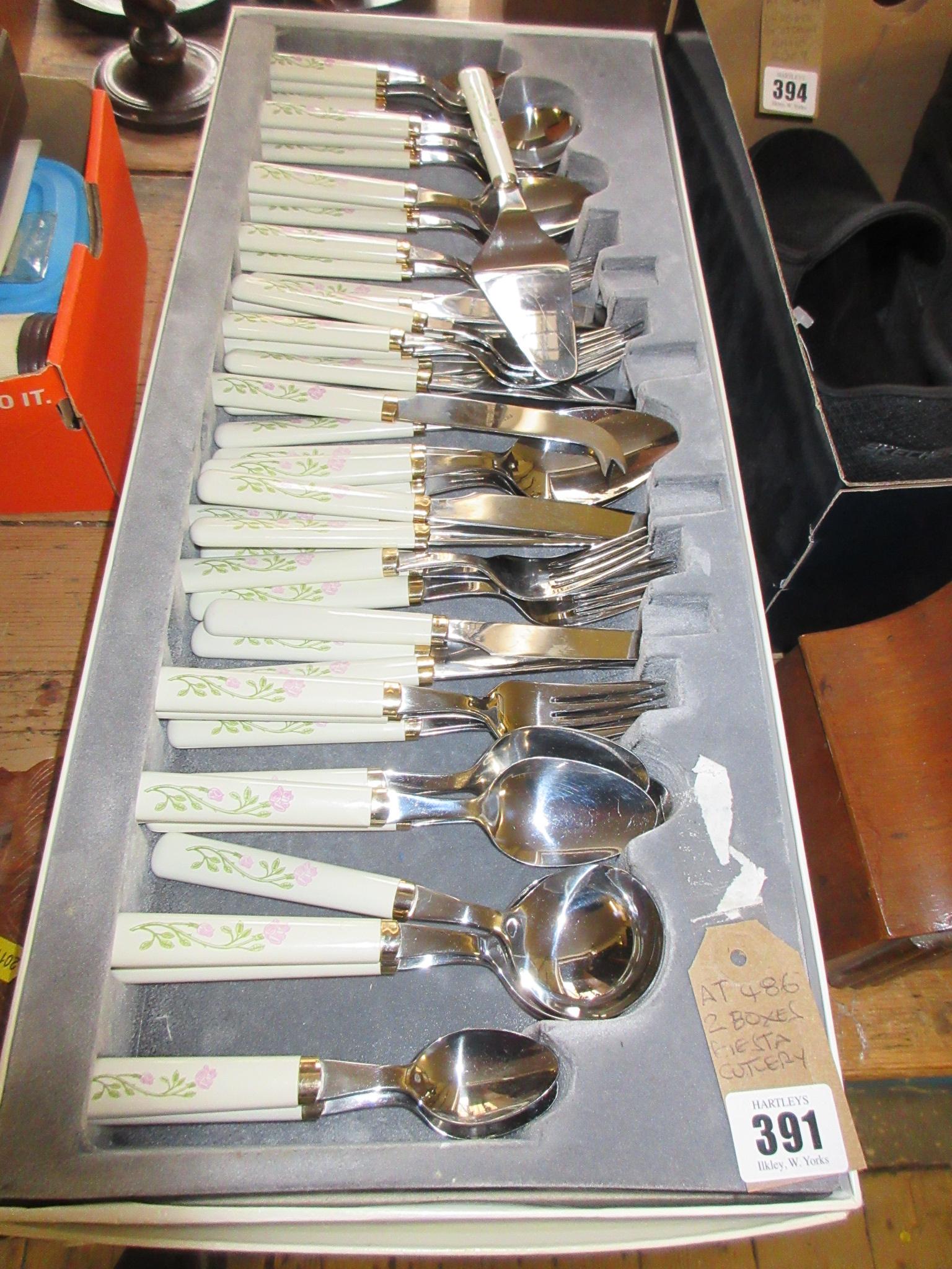 TWO BOXES OF FIESTA CUTLERY Image