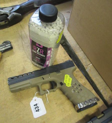AW CUSTOM BB GUN WITH BB PELLETS Image