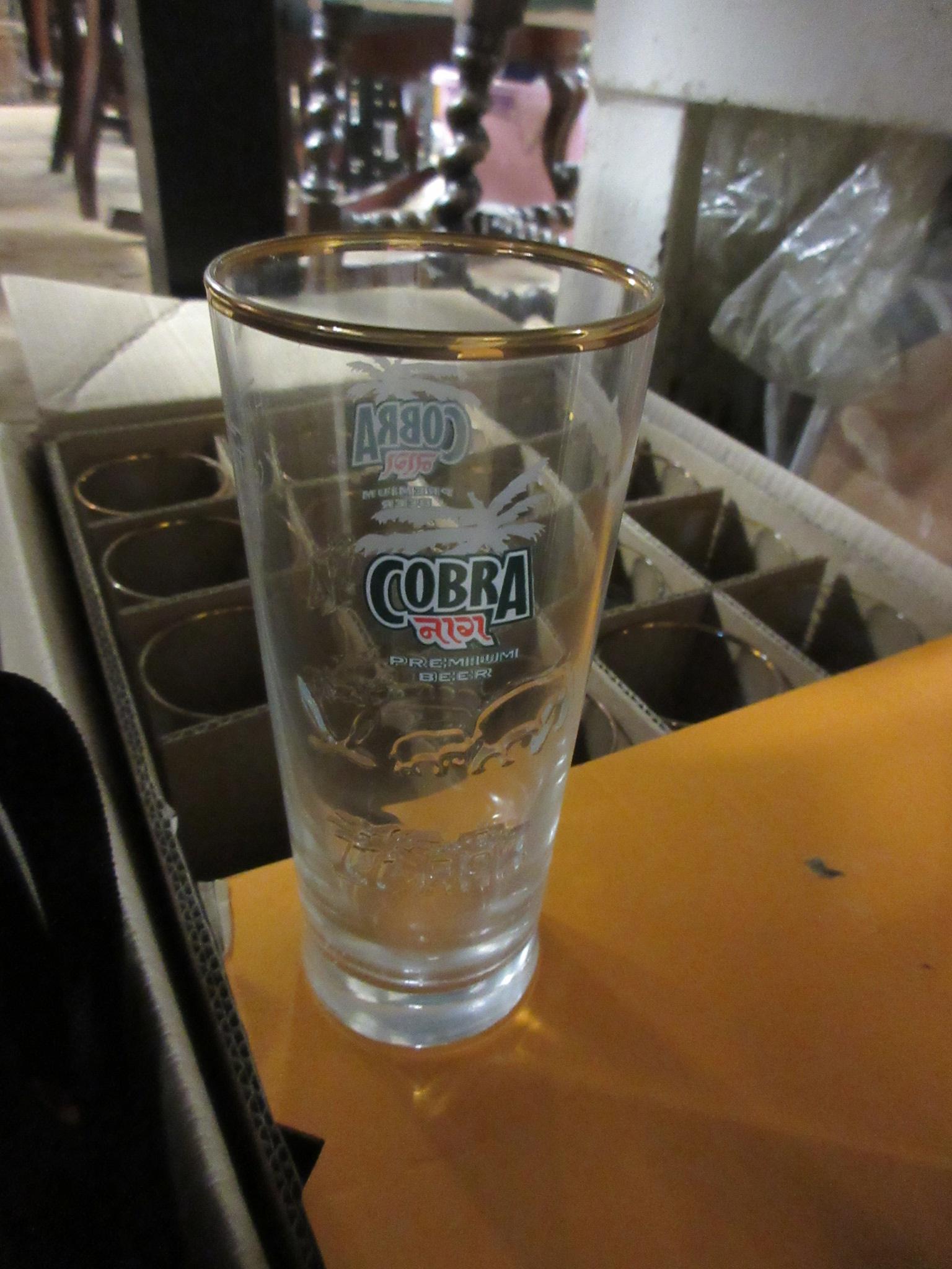 BOX OF COBRA BEER GLASSES Image