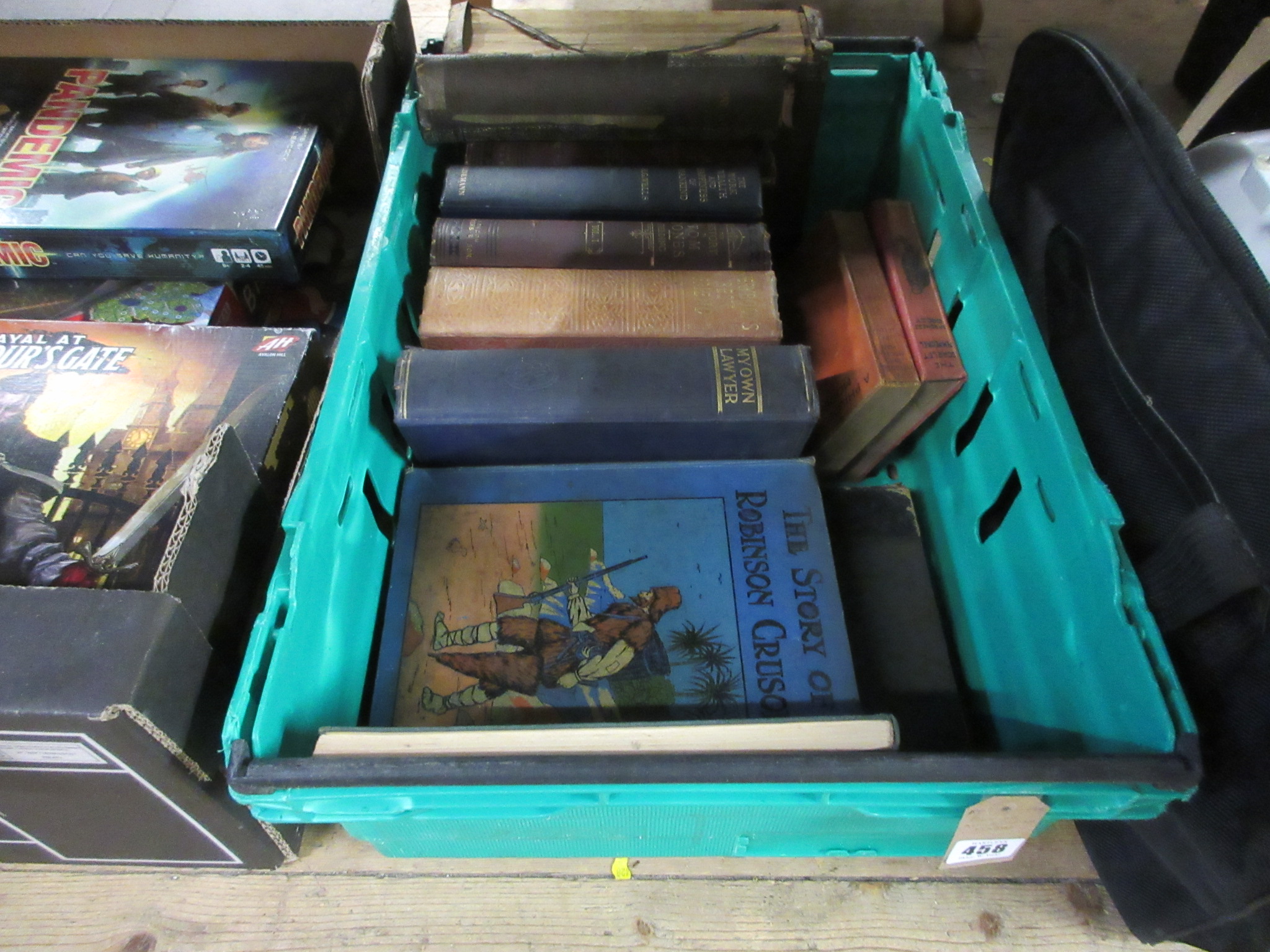 BOX OF ANTIQUARIAN BOOKS Image