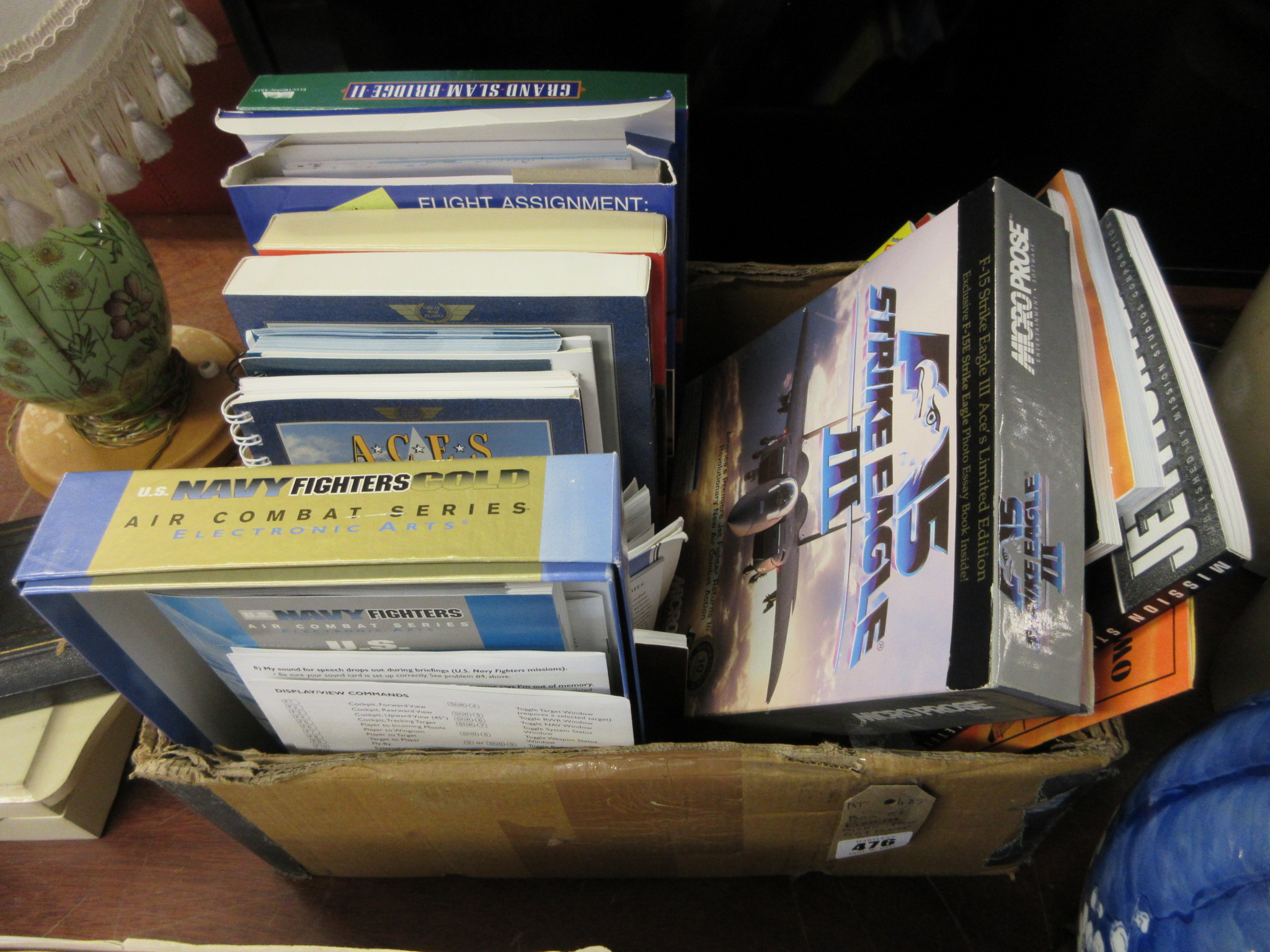 BOX OF FIGHTER MICRO PROSE SOFTWARE ETC Image