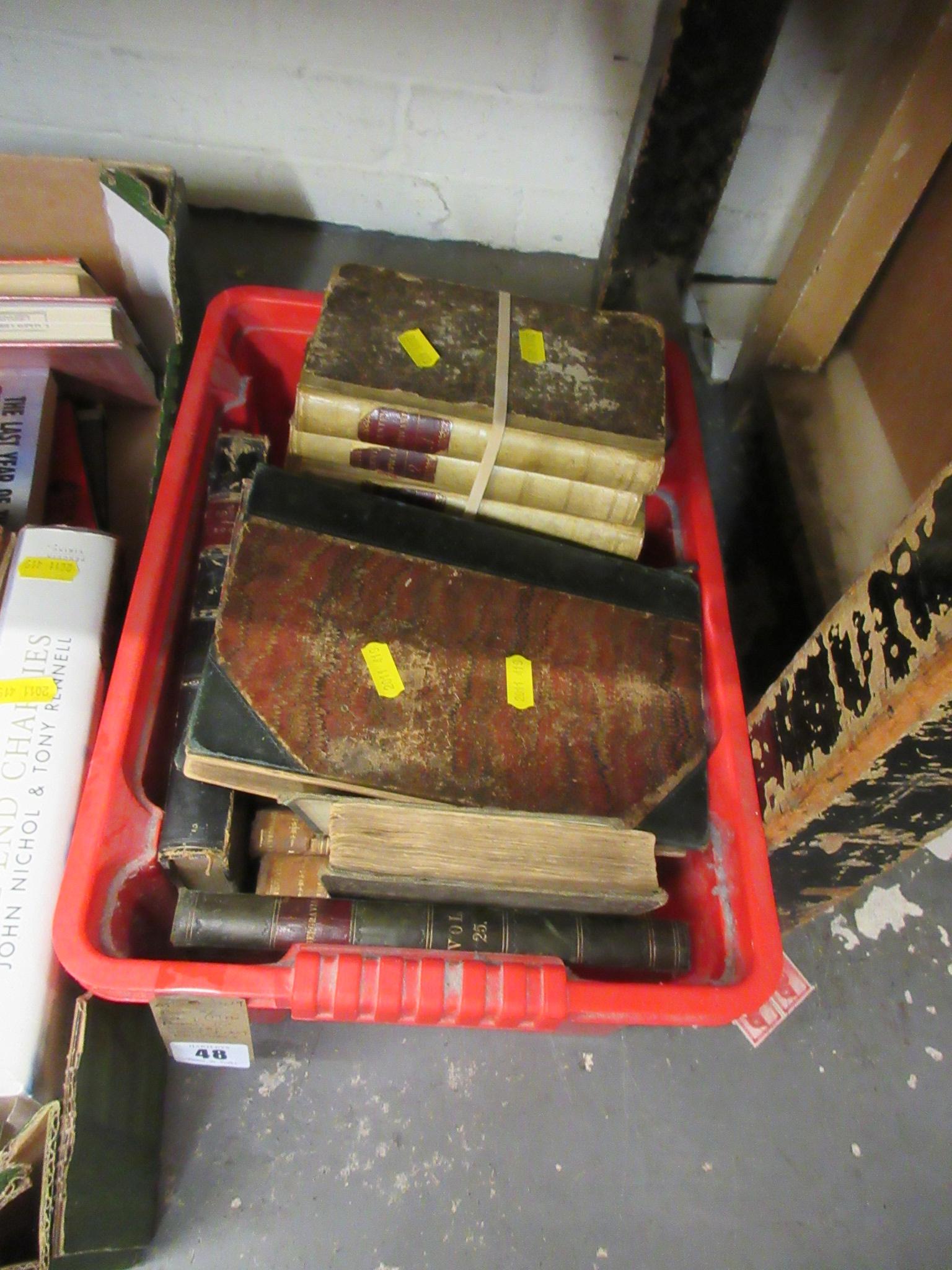 BOX OF EARLY 19TH CENTURY BOOKS INCLUDING WALTER SCOTT FIRST EDITIONS Image
