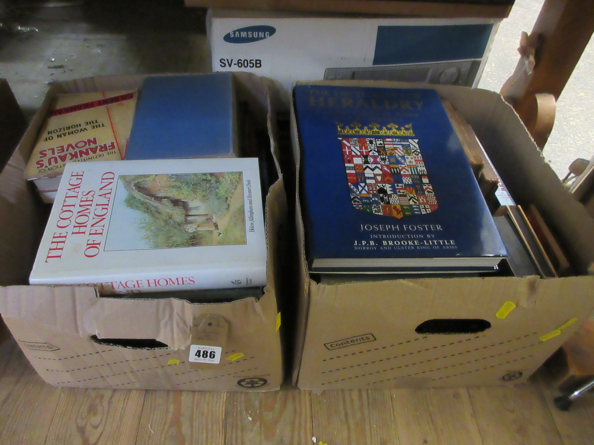 TWO BOXES OF BOOKS Image