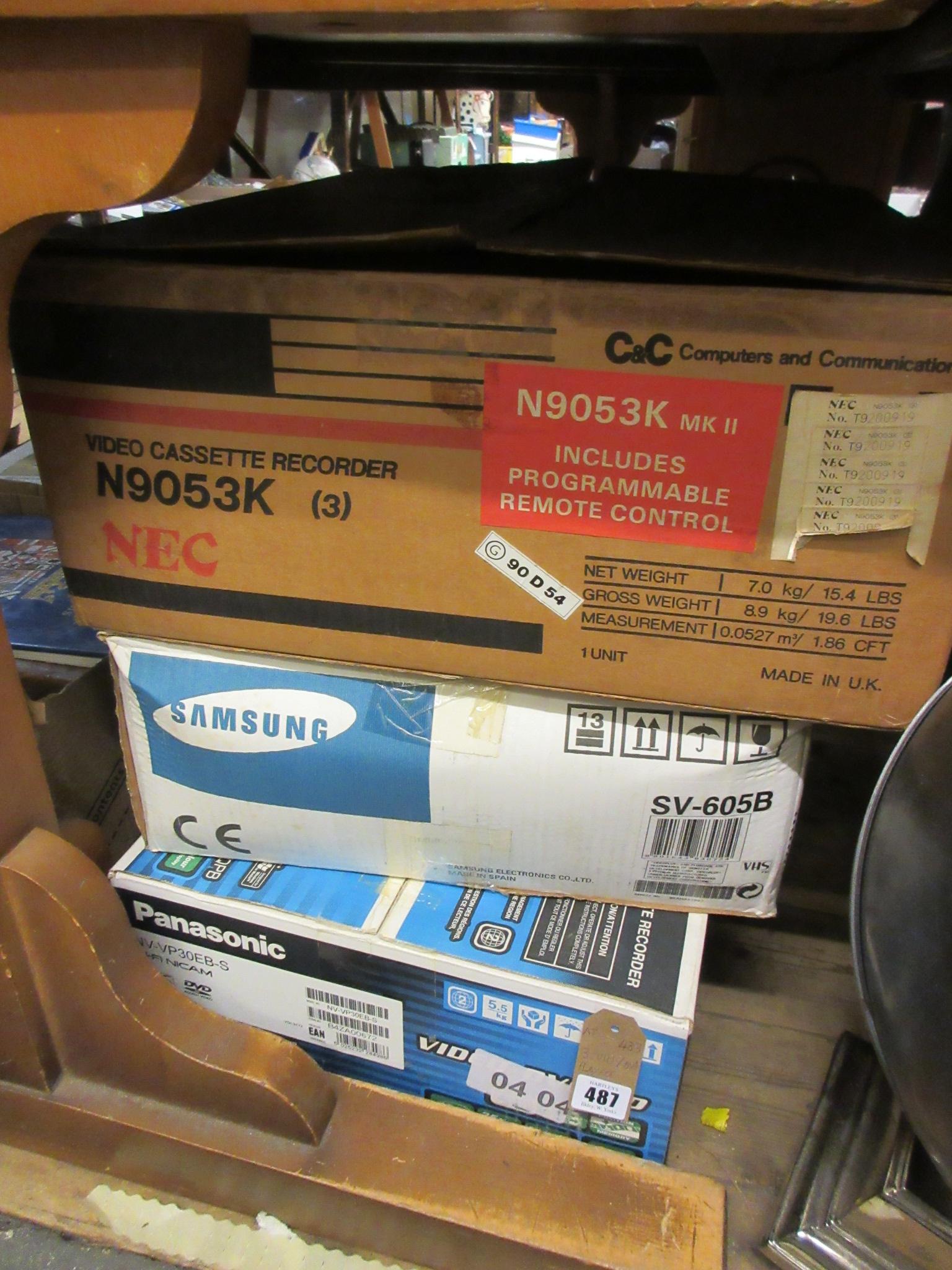 THREE VHS AND DVD PLAYERS Image