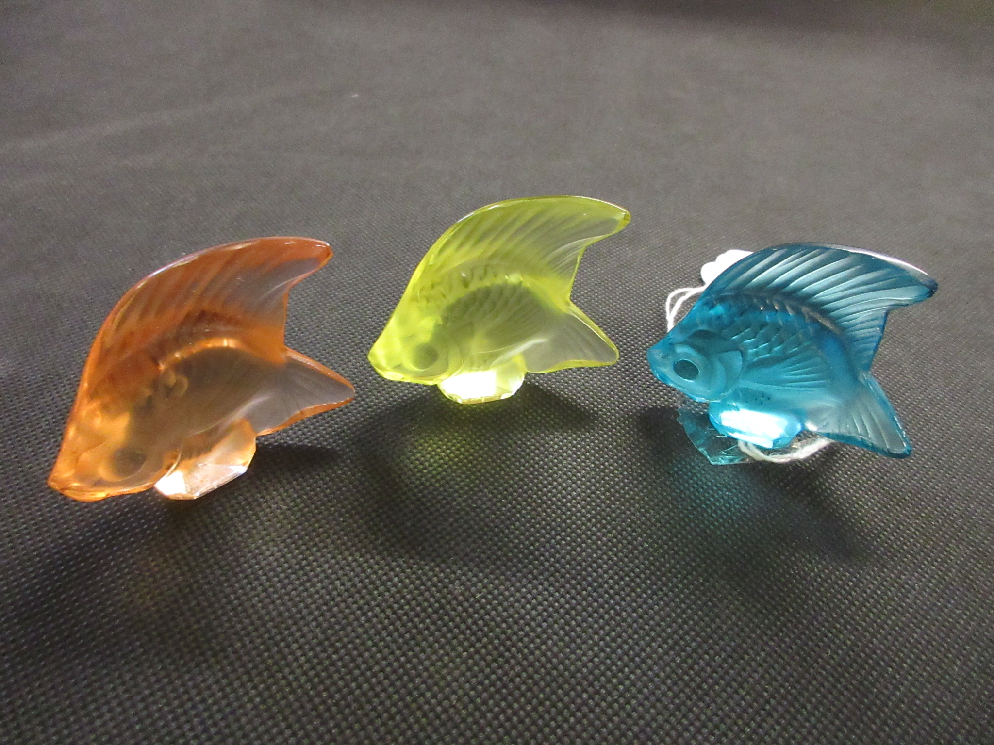 THREE LALIQUE ANGEL FISH Image