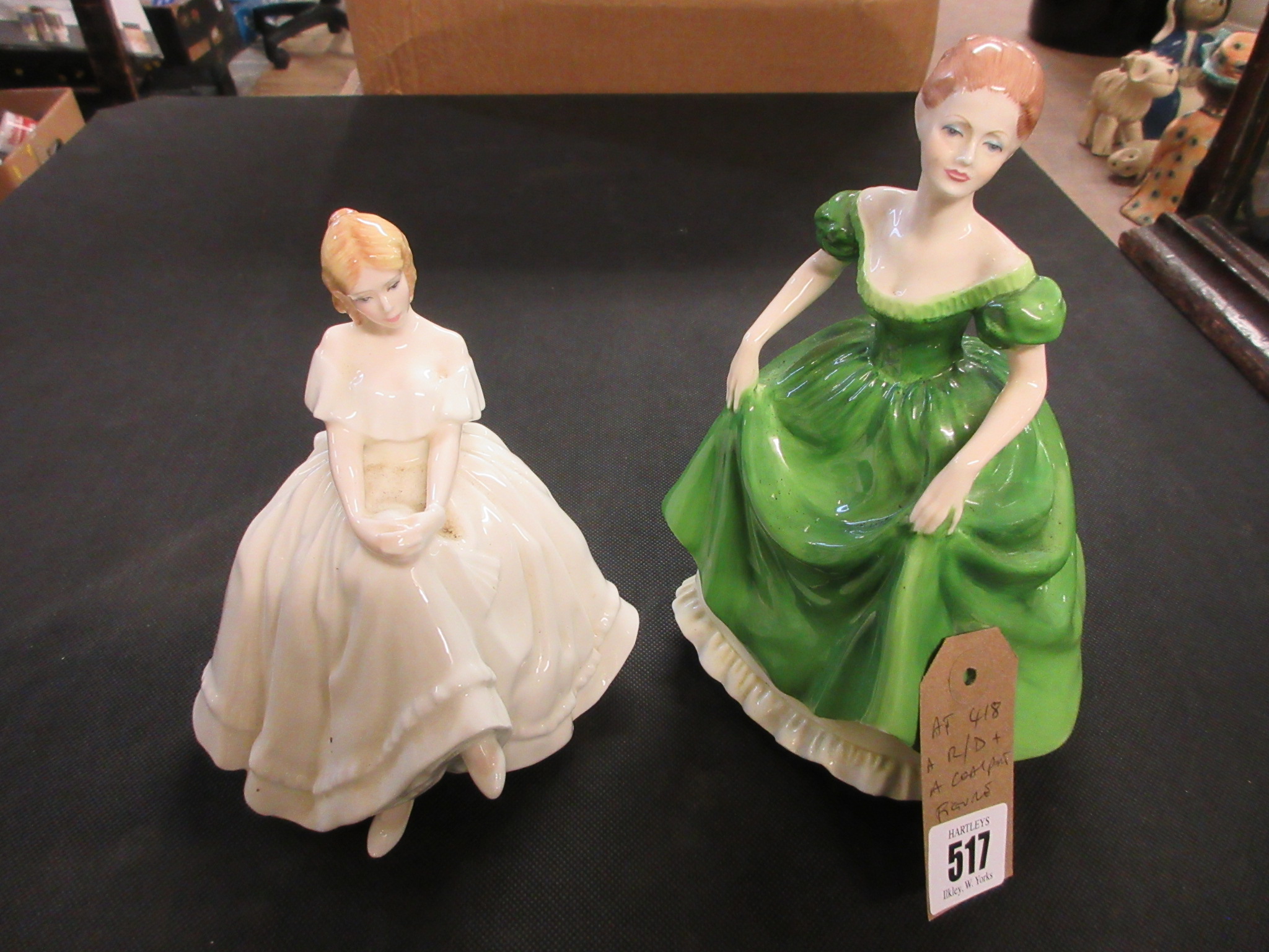 ROYAL DOULTON AND A COALPORT FIGURE Image