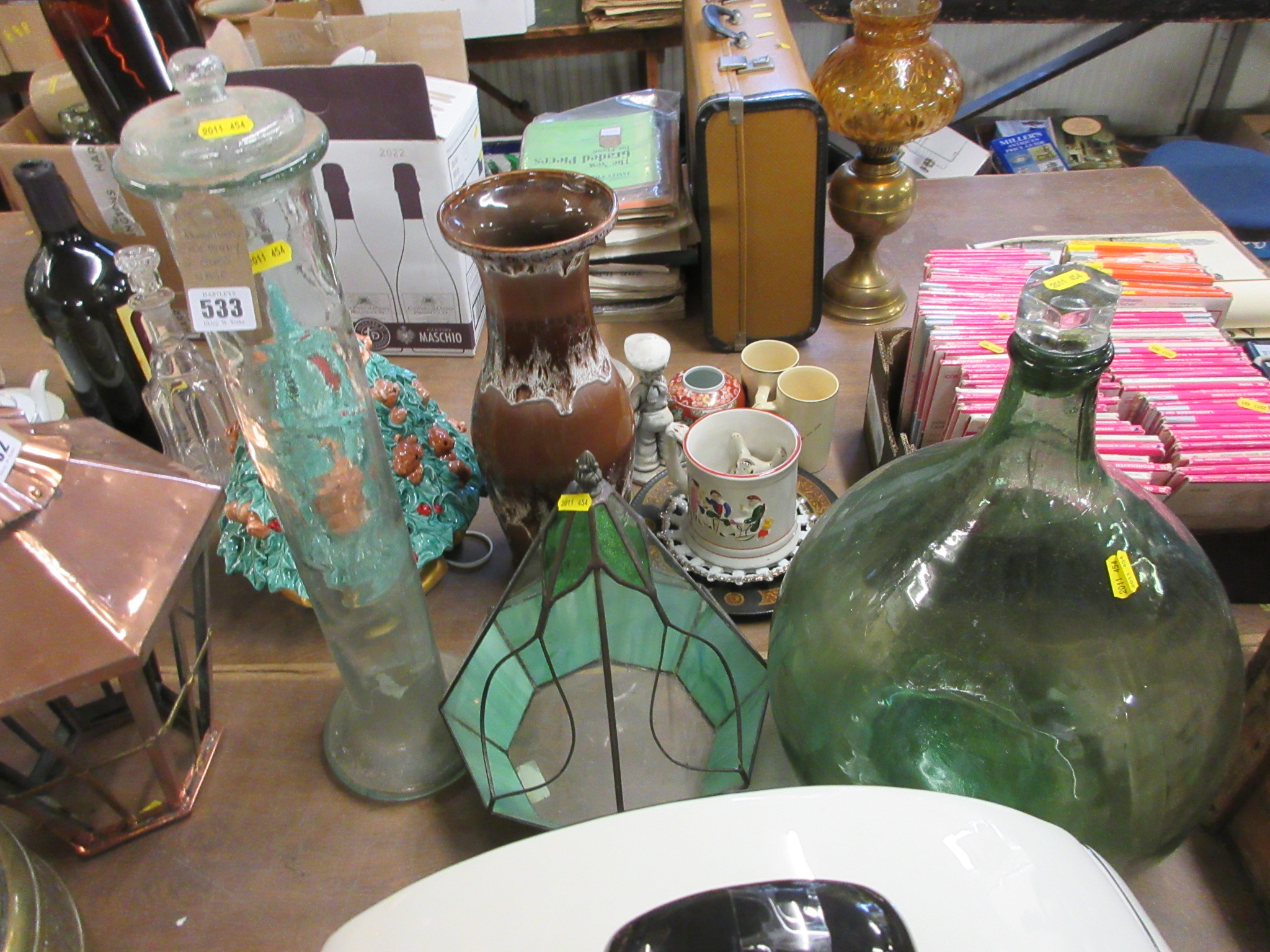TERRARIUM CARBOY AND GLASS VASE Image
