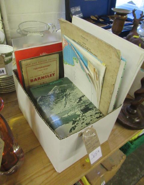 FOUR BOOKS BY WA POUCHER AND VARIOUS MAPS Image