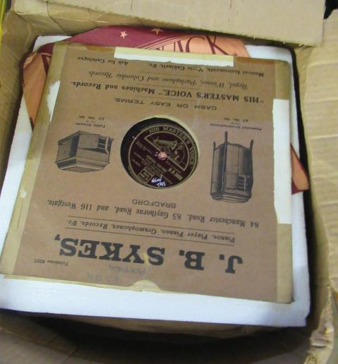 BOX OF 78 RPM RECORDS Image