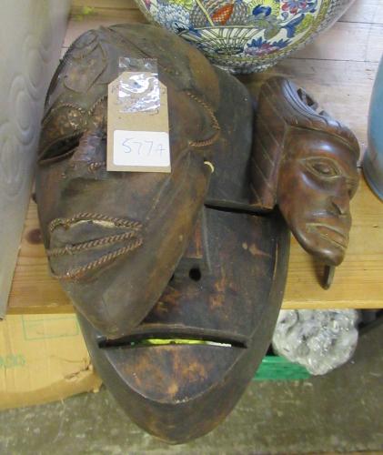 THREE TRIBAL MASKS Image