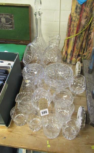 QUANTITY OF CUT GLASS Image