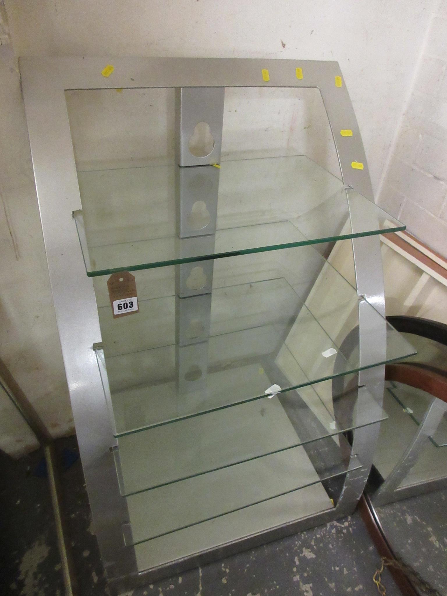 DISPLAY STAND WITH GLASS SHELVES Image