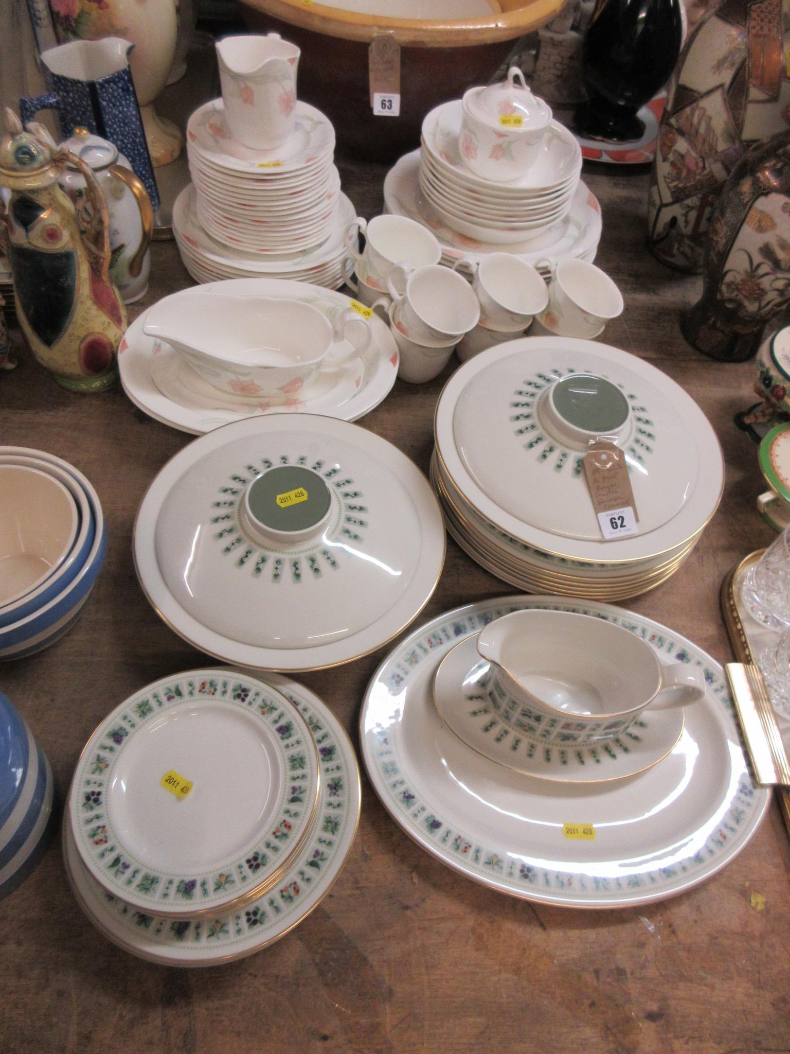 TWO ROYAL DOULTON PART DINNER SERVICES Image