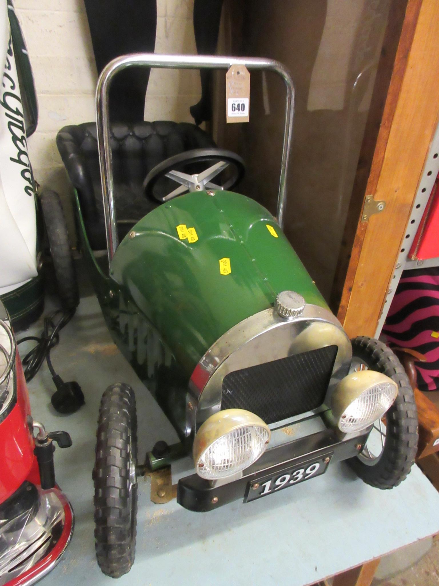 GREEN PEDAL CAR Image