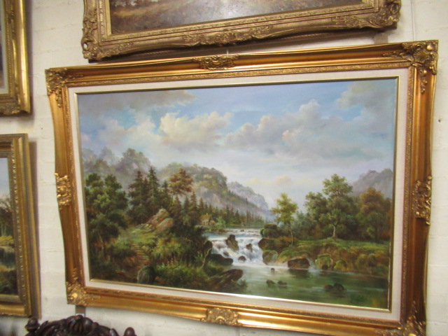 OIL ON CANVAS LANDSCAPE Image