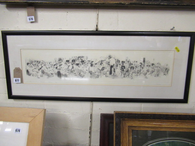 J ROBINSON MANCHESTER PHILHARMONIC ORCHESTRA LIMITED EDITION ETCHING Image
