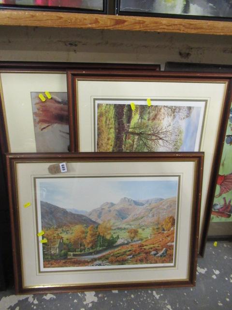 TWO KEITH MELLING LANDCSAPE PRINTS AND ANOTHER Image