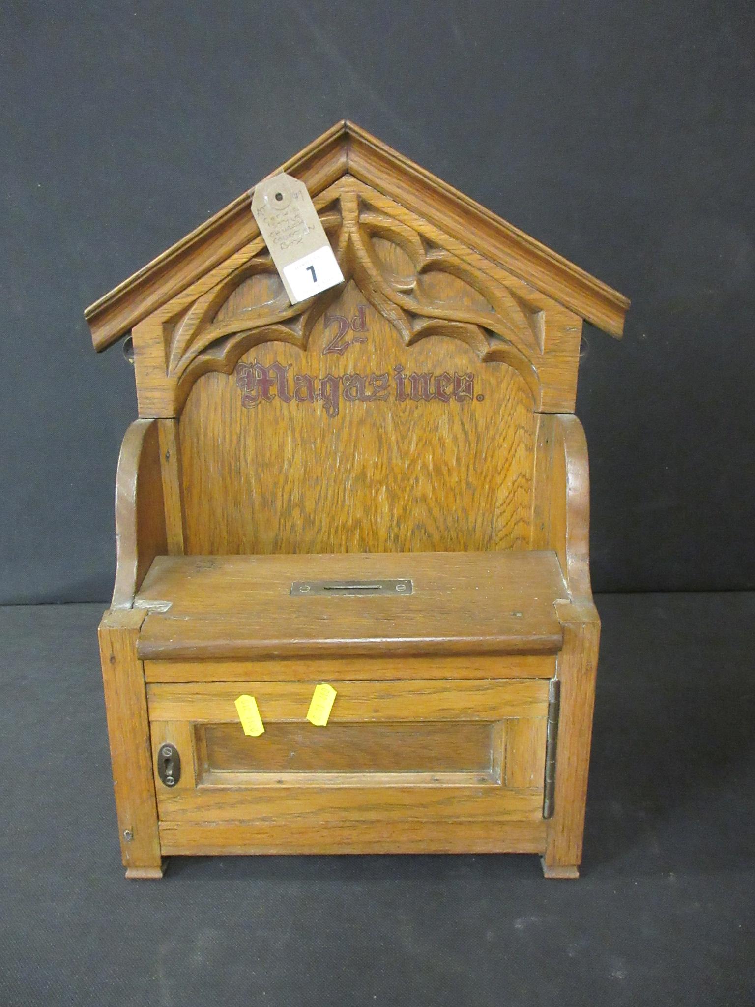 GOTHIC STYLE CHURCH COLLECTION BOX Image