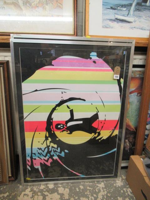 TWO FRAMED JAMES BOND POSTERS Image