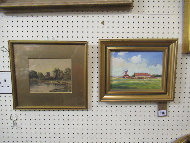 AN OIL AND A WATERCOLOUR Image