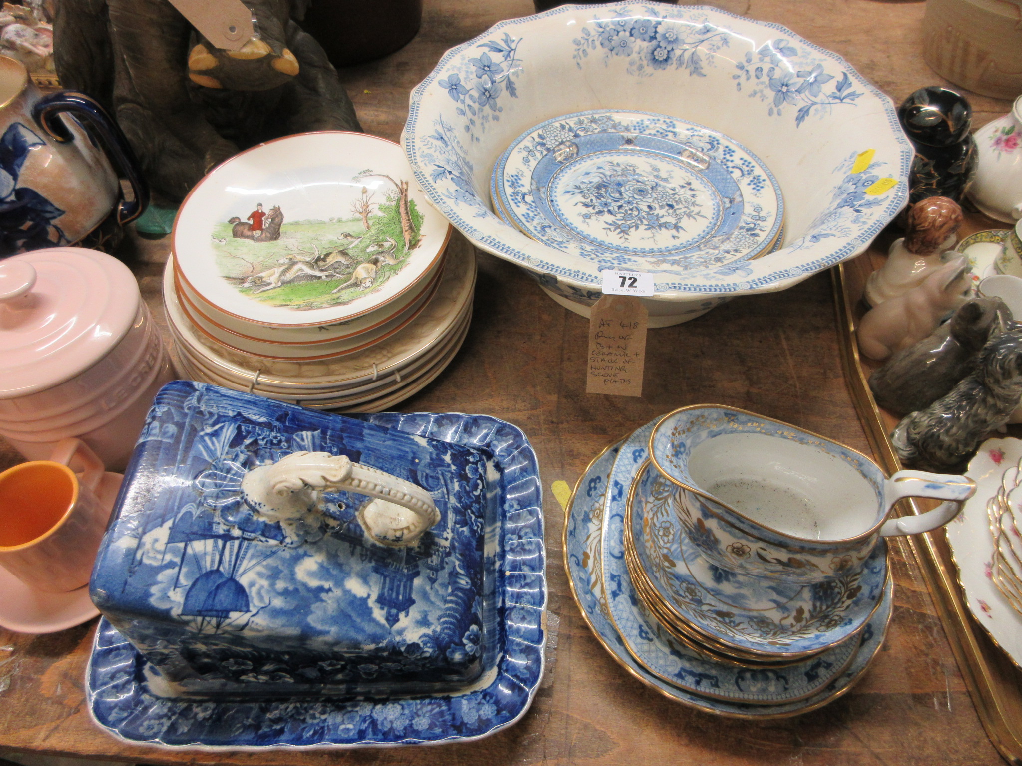 EARLY 19TH CENTURY ENGLISH PORCELAIN PART TEA SERVICE TWO EARLY MINTON PLATES AND OTHER CERAMICS Image