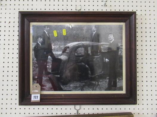 FRAMED PICTURE OF THE BEATLES Image