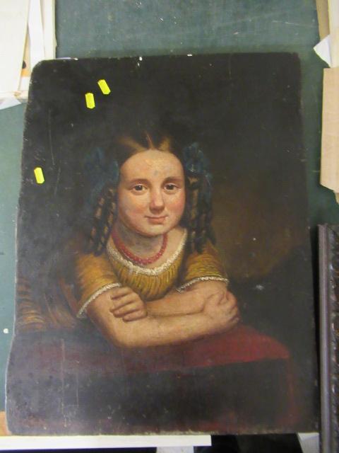 PAINTING ON PANEL OF A CHILD Image