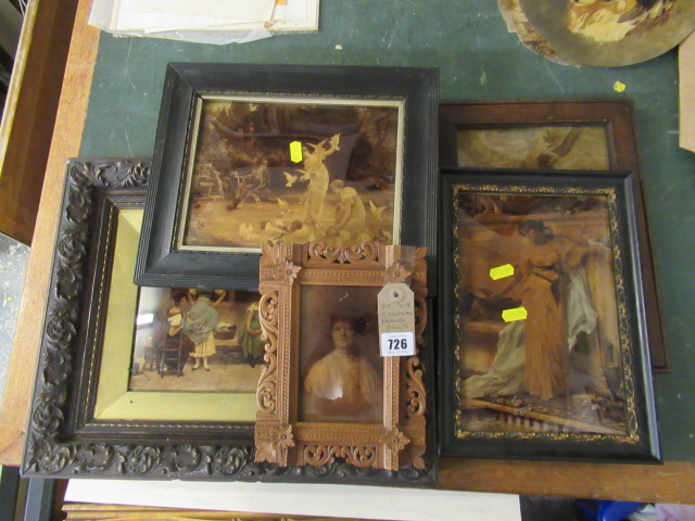 FIVE VICTORIAN CRYSTOLEUMS Image
