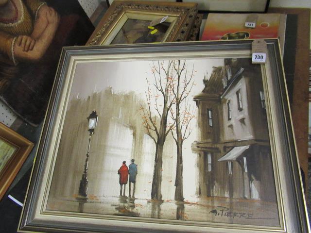 PARISIAN OIL ON CANVAS SIGNED PIERRE Image