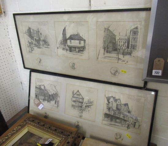 TWO DICKENS CHARACTER RESIDENCES TRIPTYCHS Image