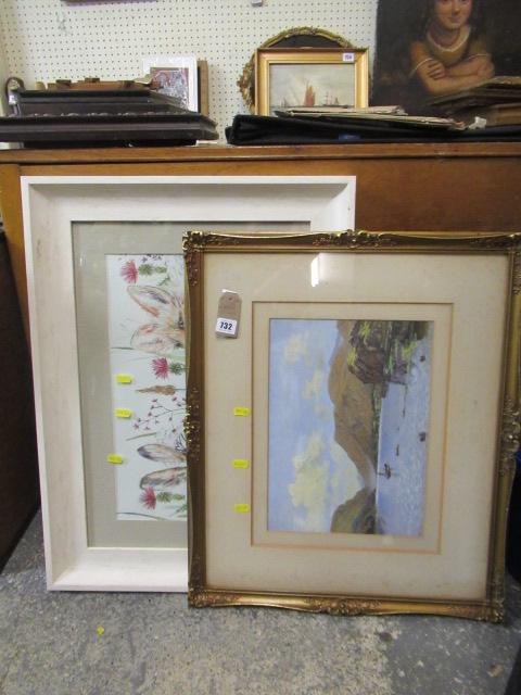 TWO FRAMED PICTURES Image