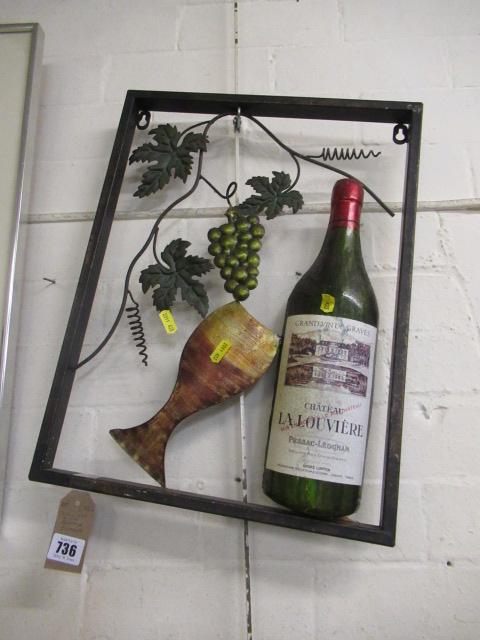 WALL ART WINE BOTTLE PICTURE Image