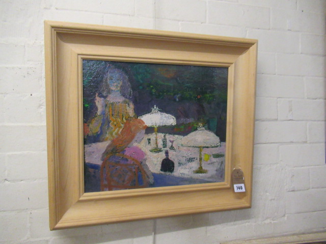 EXPRESSIONISTIC PAINTING WITH TWO FIGURES Image