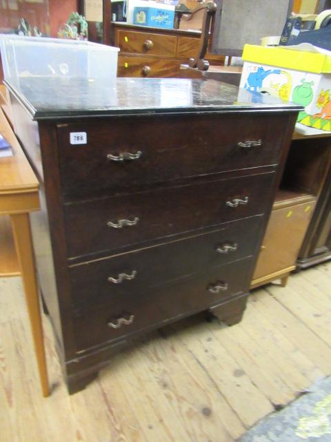 BLACK PAINTED CHEST OF DRAWERS Image