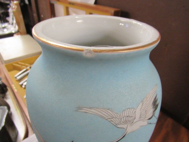 LARGE CHINESE VASE AND A JAPANESE VASE Image